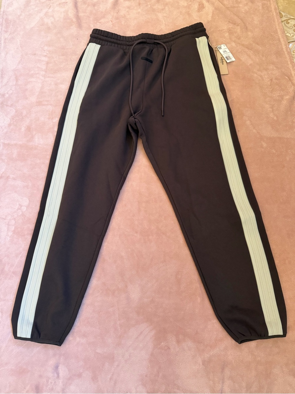Adidas X Fear Of God  ATHLETICS Heavy Fleece Sweatpant Night Brown Sz 2XL